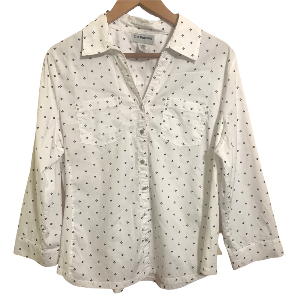 C.D. Petites Cotton Blouse PL